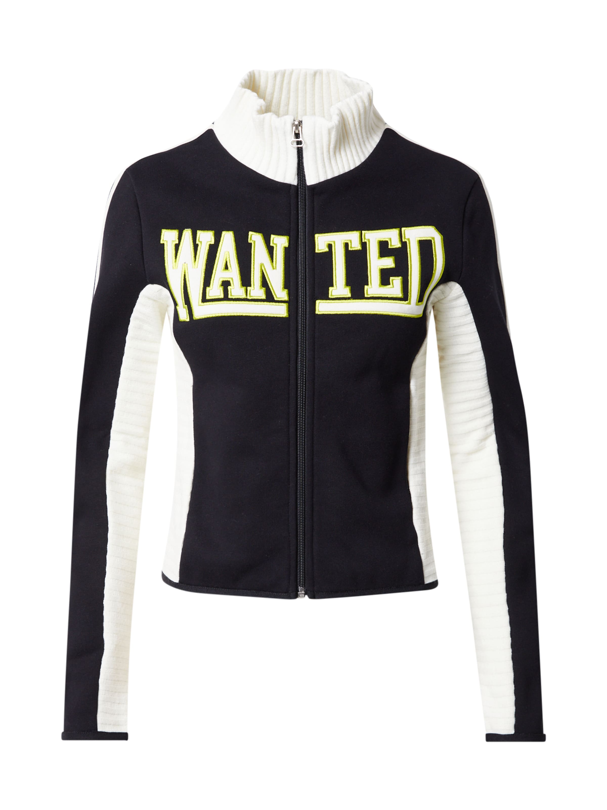 Bella x ABOUT YOU - Sudadera con cremallera 'Liz' en negro: frente