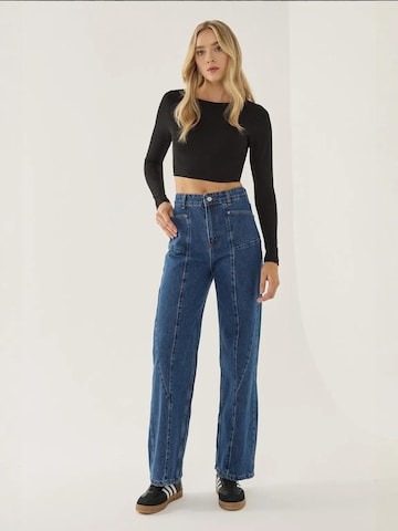 Hiccup Wide leg Jeans in Blauw