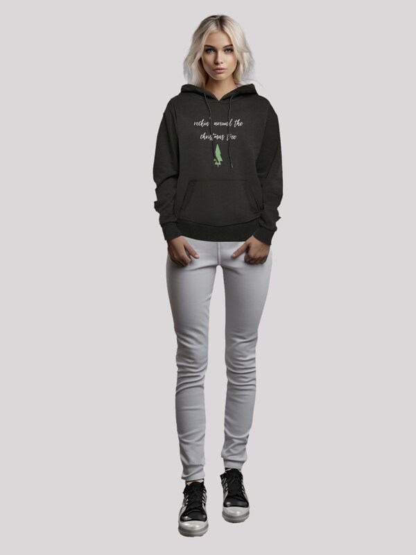 F4NT4STIC Sweatshirt 'Rockin around the Christmas Weihnachten' in Black