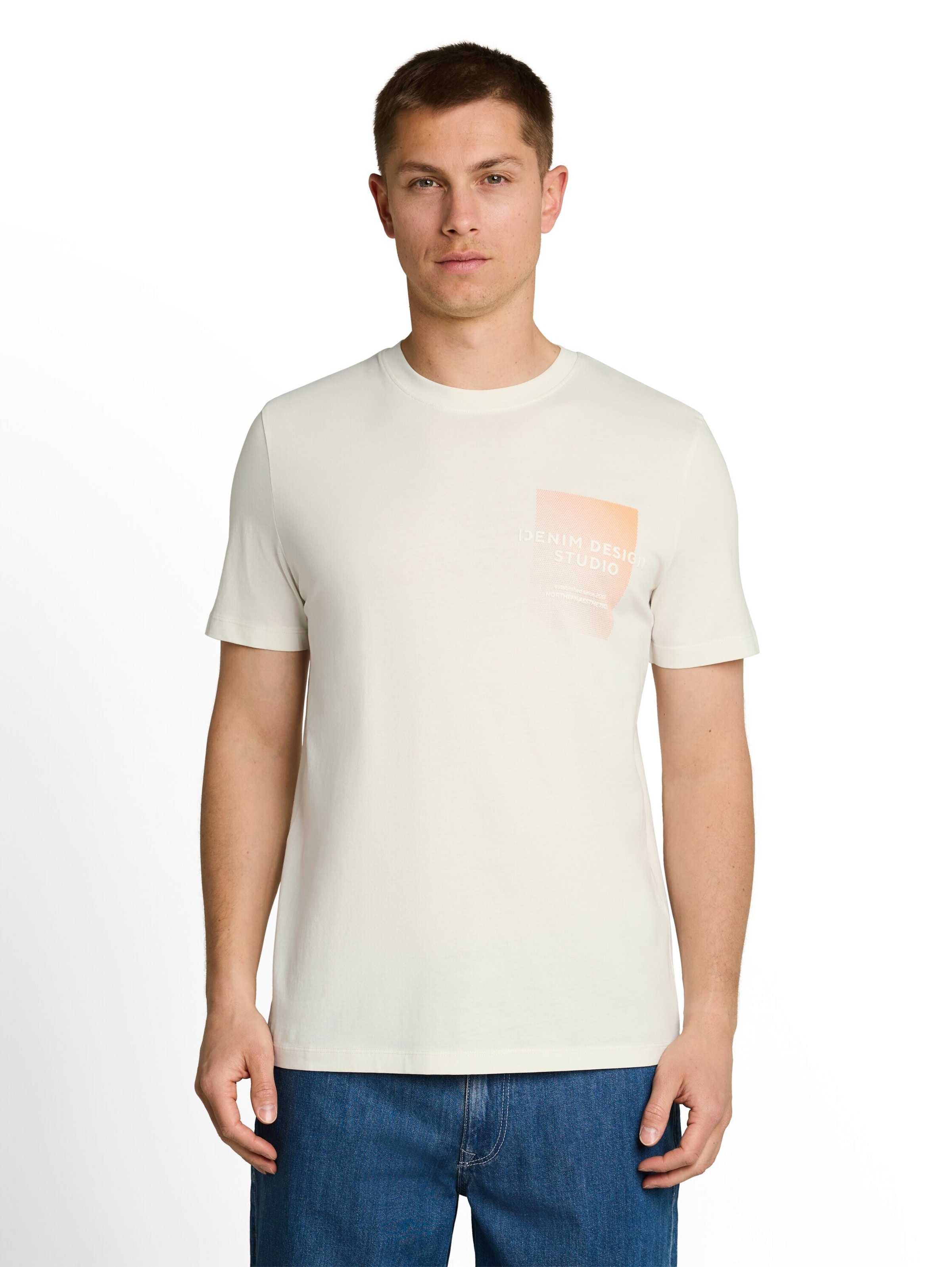 TOM TAILOR DENIM Shirt in White: front