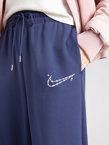 Nike Sportswear - Loosefit Pantalón 'PHNX FLC' en azul