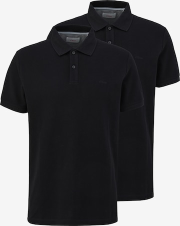 s.Oliver Shirt 'Basic' in Schwarz: Vorderseite