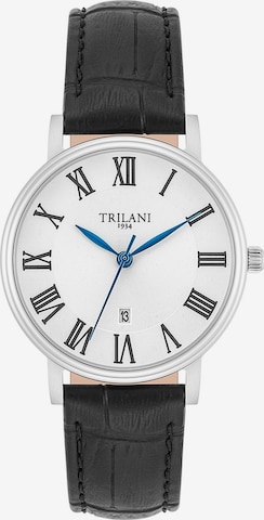 Trilani Analog Watch in Silver: front