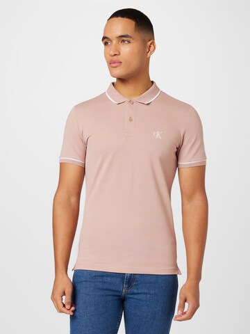 Calvin Klein Jeans Poloshirt in Pink: predná strana