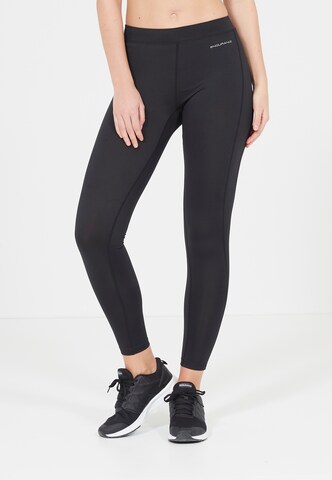 ENDURANCE Skinny Workout Pants 'Zenta' in Black: front