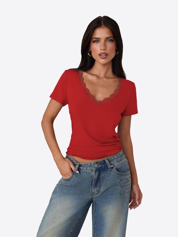 T-shirt Imily Bela en rouge : devant