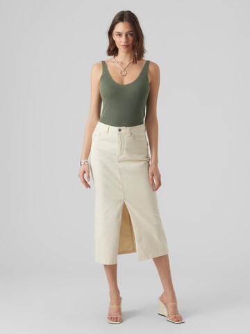 VERO MODA Gebreide top 'New Lex' in Groen