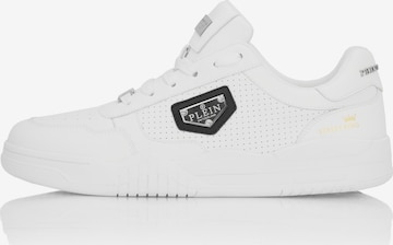 Philipp Plein Platform trainers 'Street' in White: front