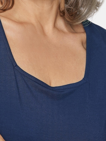 Goldner Shirt in Blau