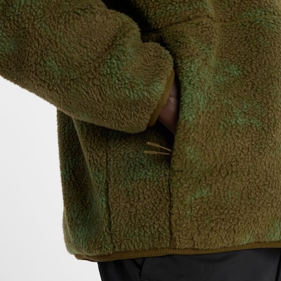 new balance Fleece jas in L in de kleur Groen / Kaki, Productweergave