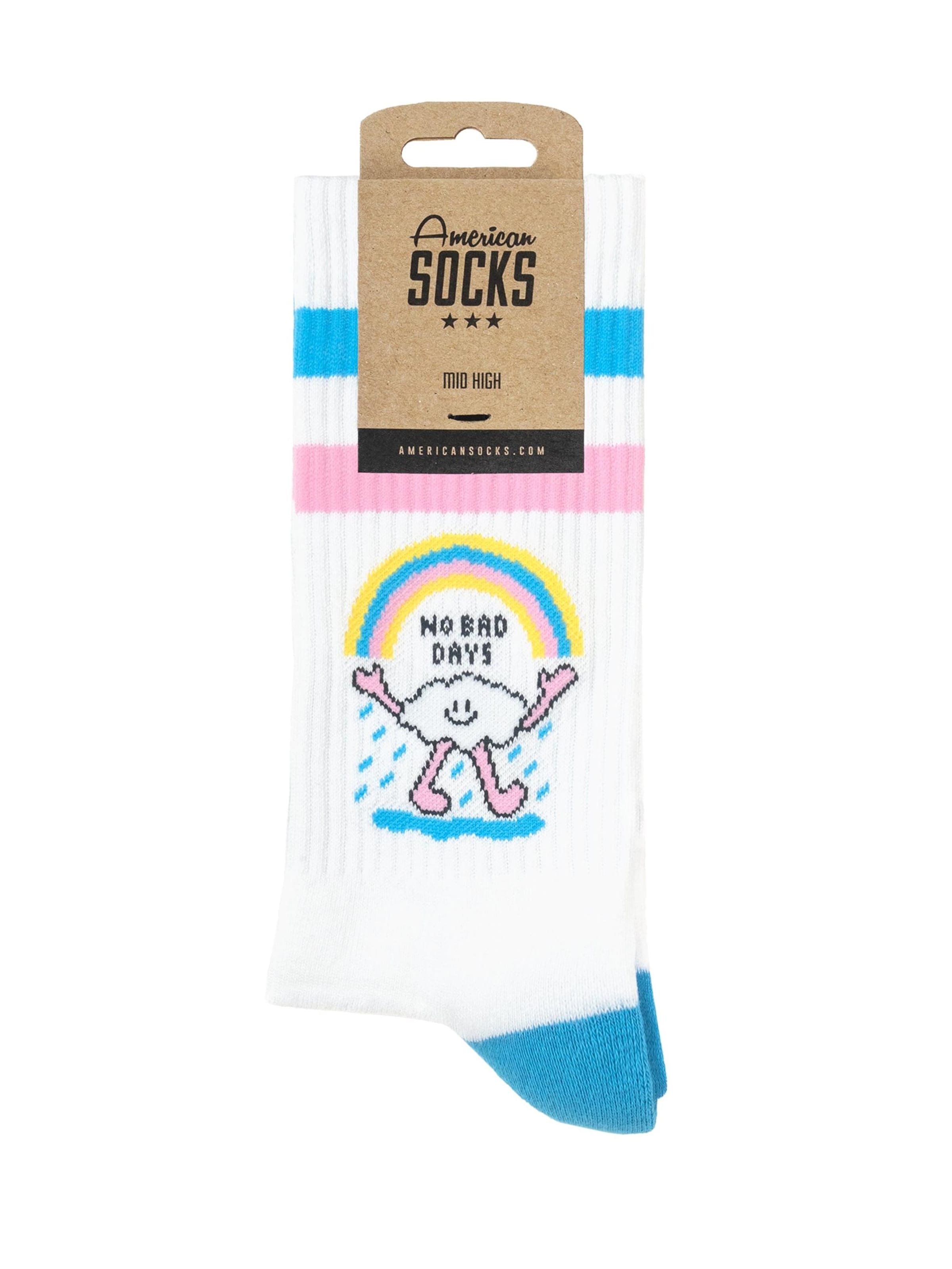 American Socks Socks 'No Bad Days' in White