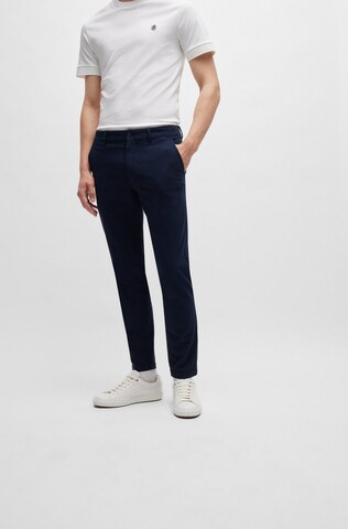 BOSS Slim fit Pants 'P-Kaiton' in Blue: front