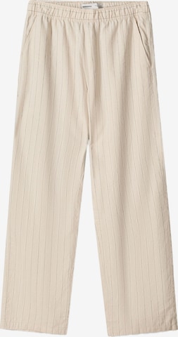 Bershka Regular Housut värissä beige: etupuoli