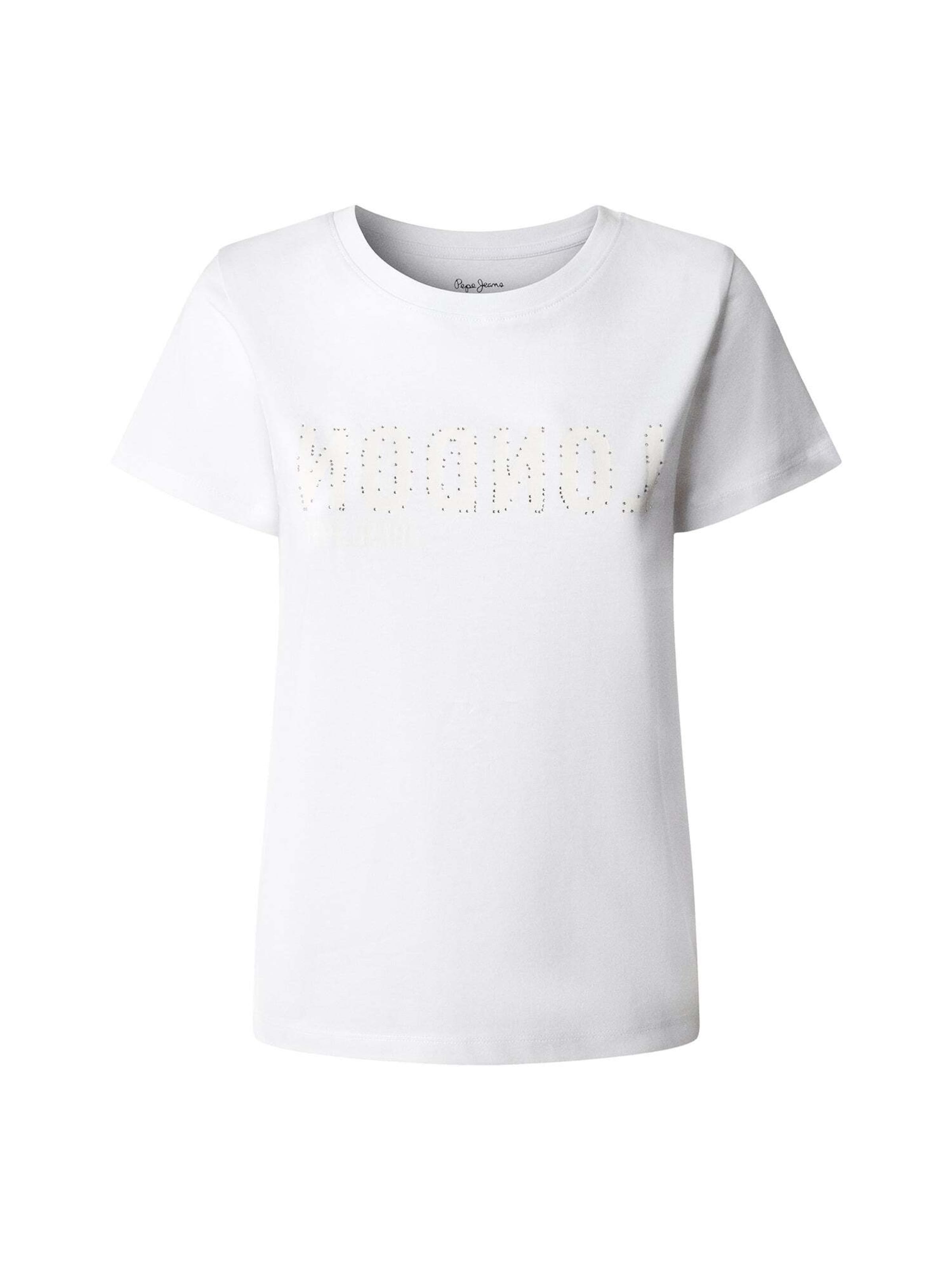 Pepe Jeans Shirt 'Benina' in Wit: voorkant