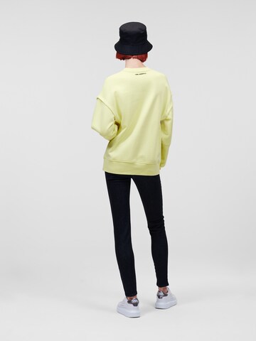 Karl Lagerfeld Sweatshirt 'Ikonik' in Yellow