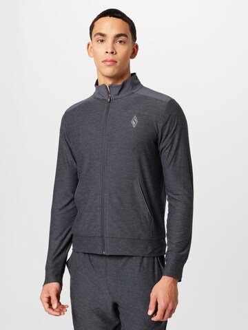 Veste de survêtement SKECHERS en gris : devant