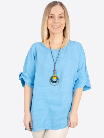 Seasons of April Blouse 'Lina' in Blauw: voorkant