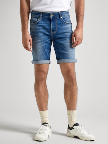 Pepe Jeans Regular Shorts in Blau: predná strana