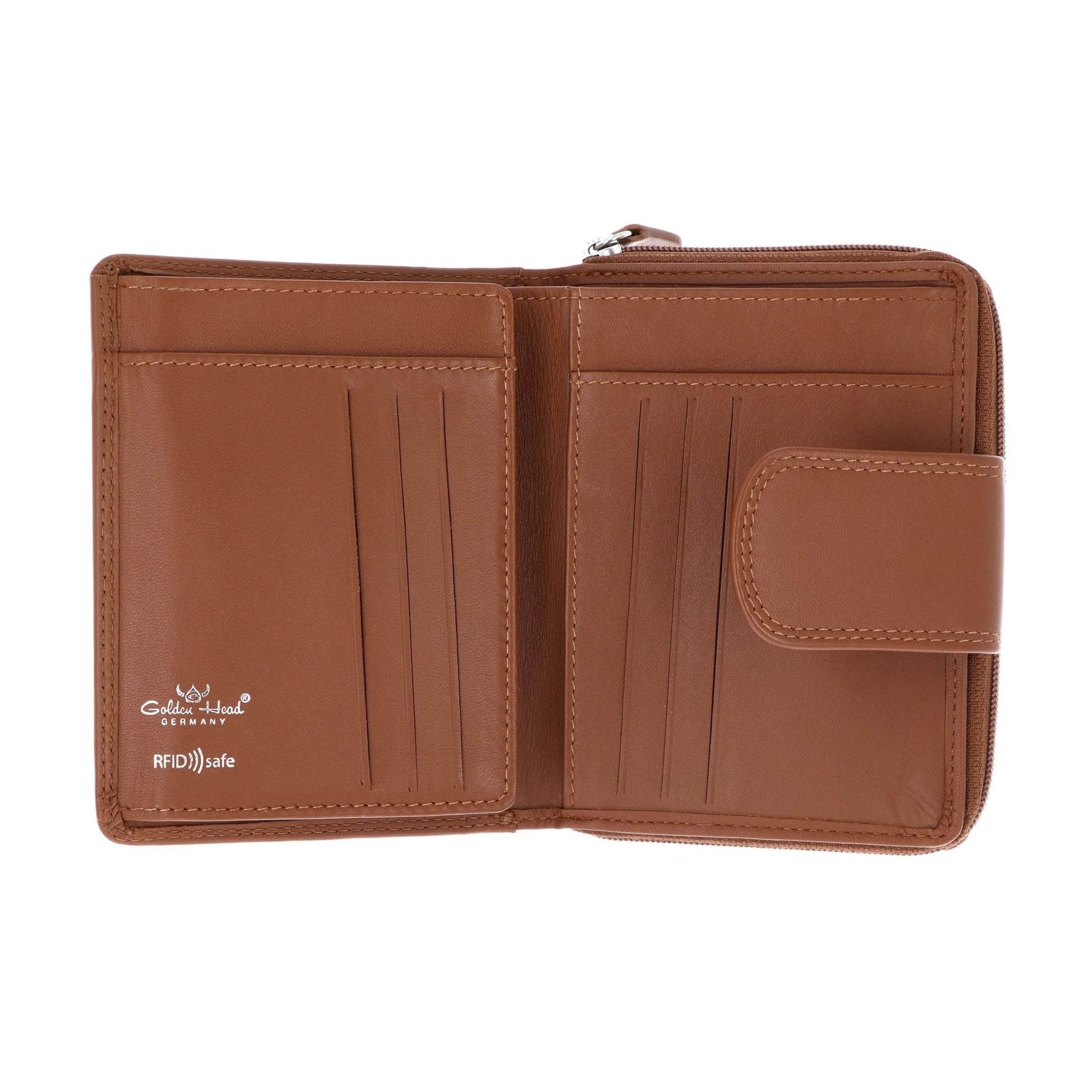 Porte-monnaies 'Polo' GOLDEN HEAD en marron