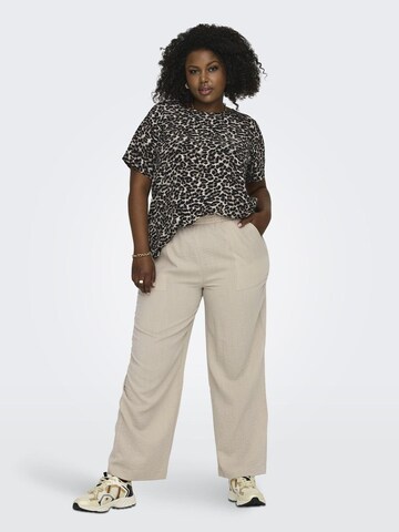 ONLY Carmakoma Regular Trousers in Beige