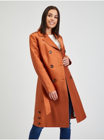 Orsay Between-Seasons Coat in Brown: front