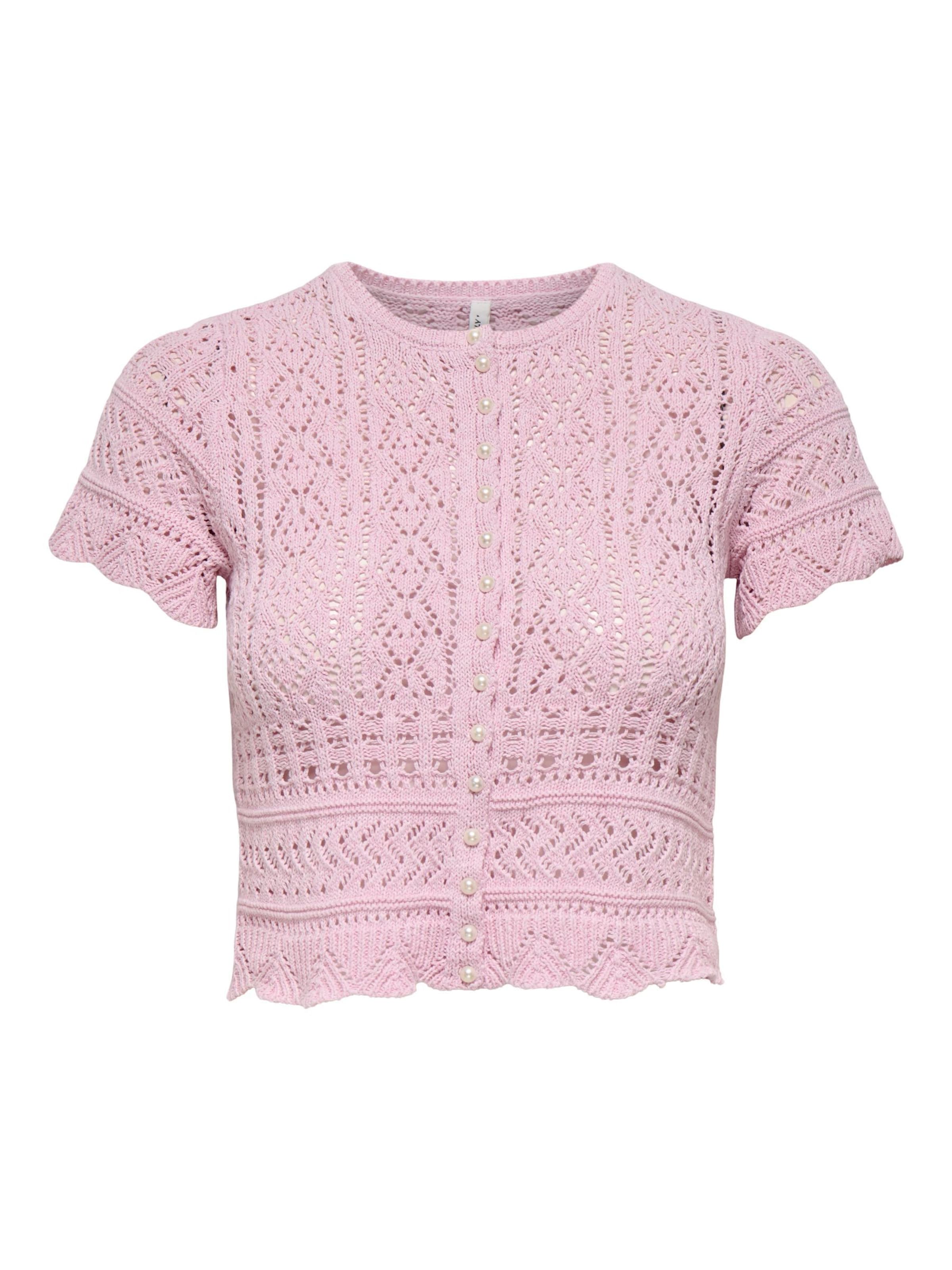ONLY Knit cardigan 'ONLELKE' in Pink: front