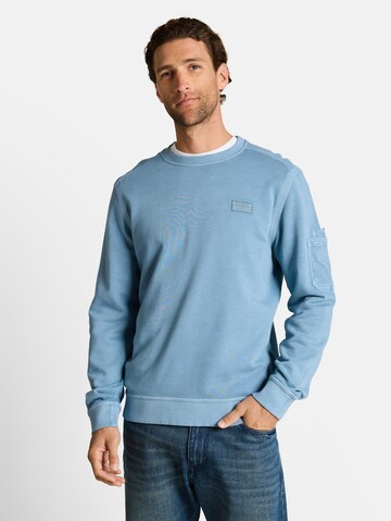 Sweat-shirt TOM TAILOR en bleu : devant