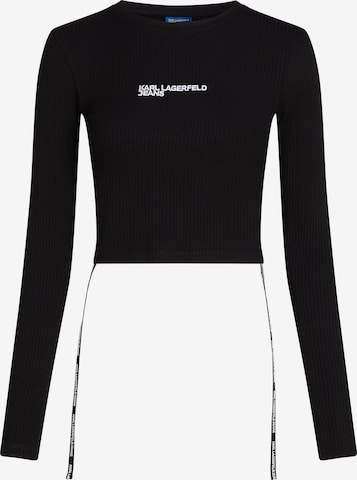 KARL LAGERFELD JEANS Футболка в Черный: спереди