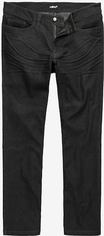 Men Plus Jeans in Zwart: voorkant
