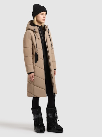 khujo Wintermantel 'Aribay4 Light-YM' in Beige