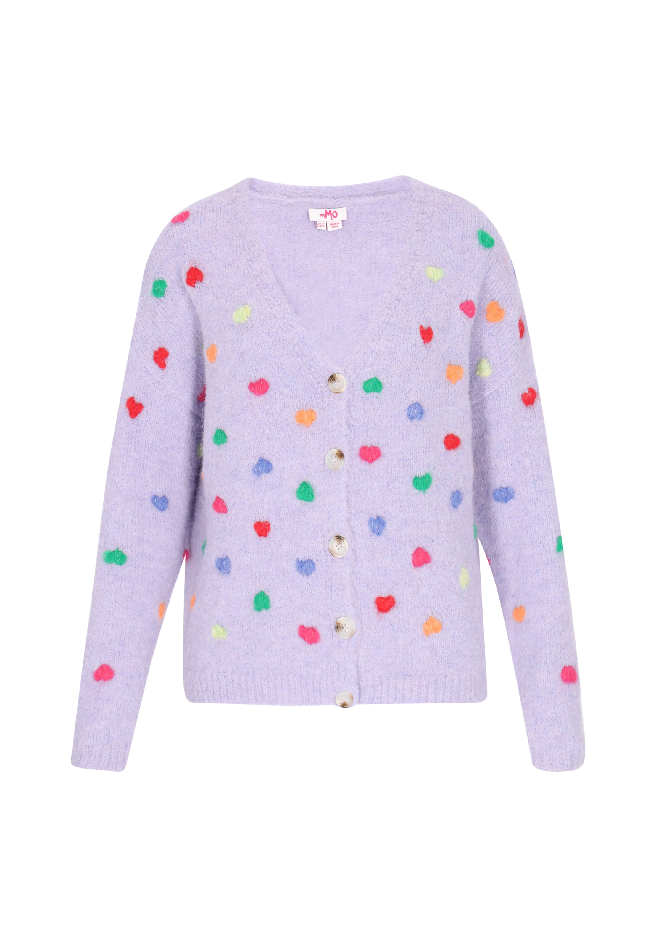 MYMO Вязаная кофта в Лиловый: спереди