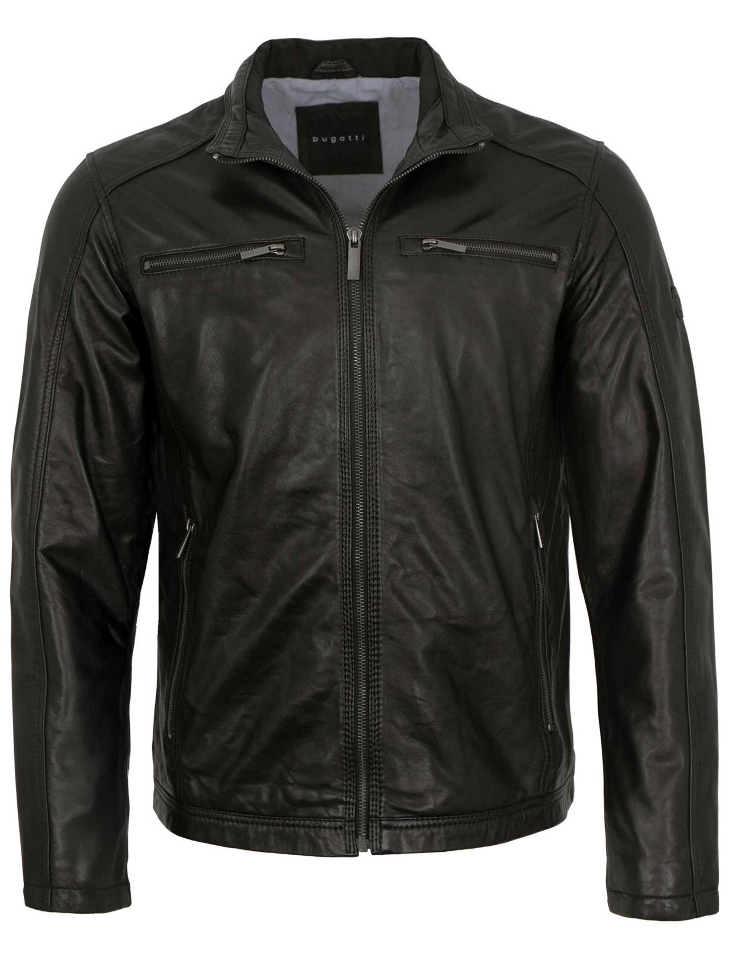 bugatti Übergangsjacke 'BGT-022'‌‌‌‌‌ in Schwarz: Vorderseite