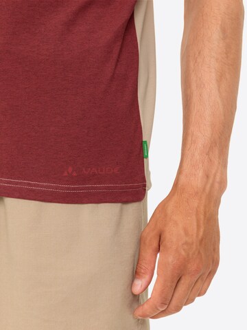 VAUDE Functioneel shirt 'Nevis' in Beige