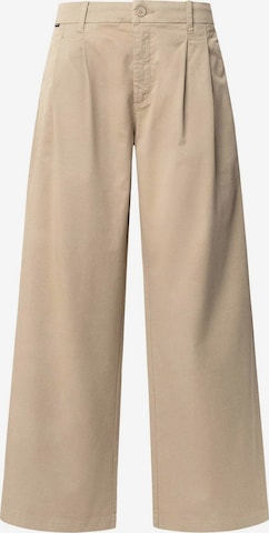 Pantaloni con pieghe 'Goa' di Pepe Jeans in beige: frontale