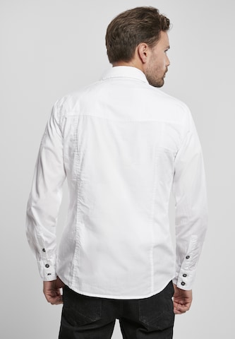 Coupe regular Chemise Brandit en blanc