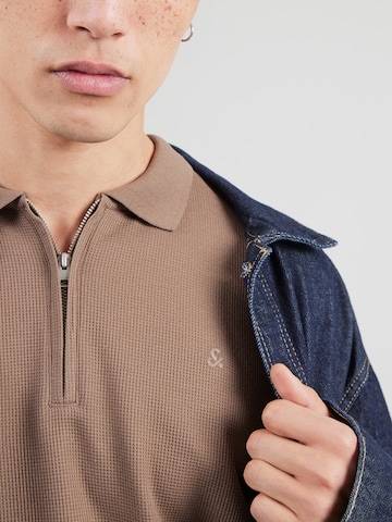 JACK & JONES Shirt 'JJEAustin' in Brown