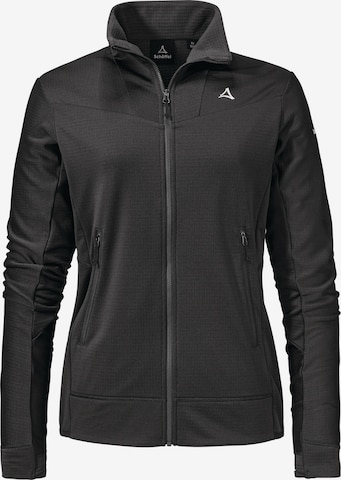 Schöffel Funktionsfleecejacke 'Blaueis' in Schwarz: Vorderseite