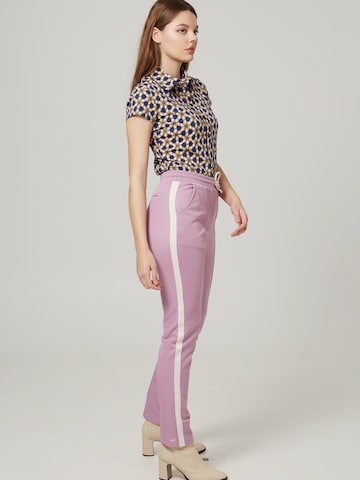 Coupe slim Pantalon à plis 'Double Dutch' 4funkyflavours en violet