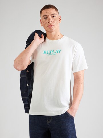REPLAY T-Shirts in Weiß: Vorderseite