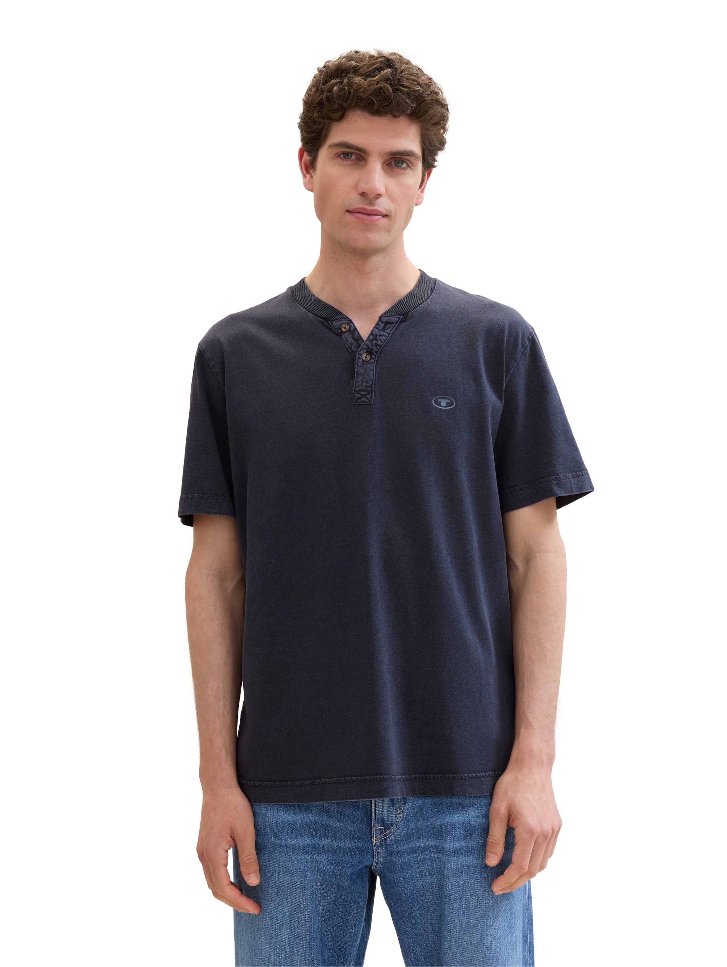 T-Shirt TOM TAILOR en bleu : devant