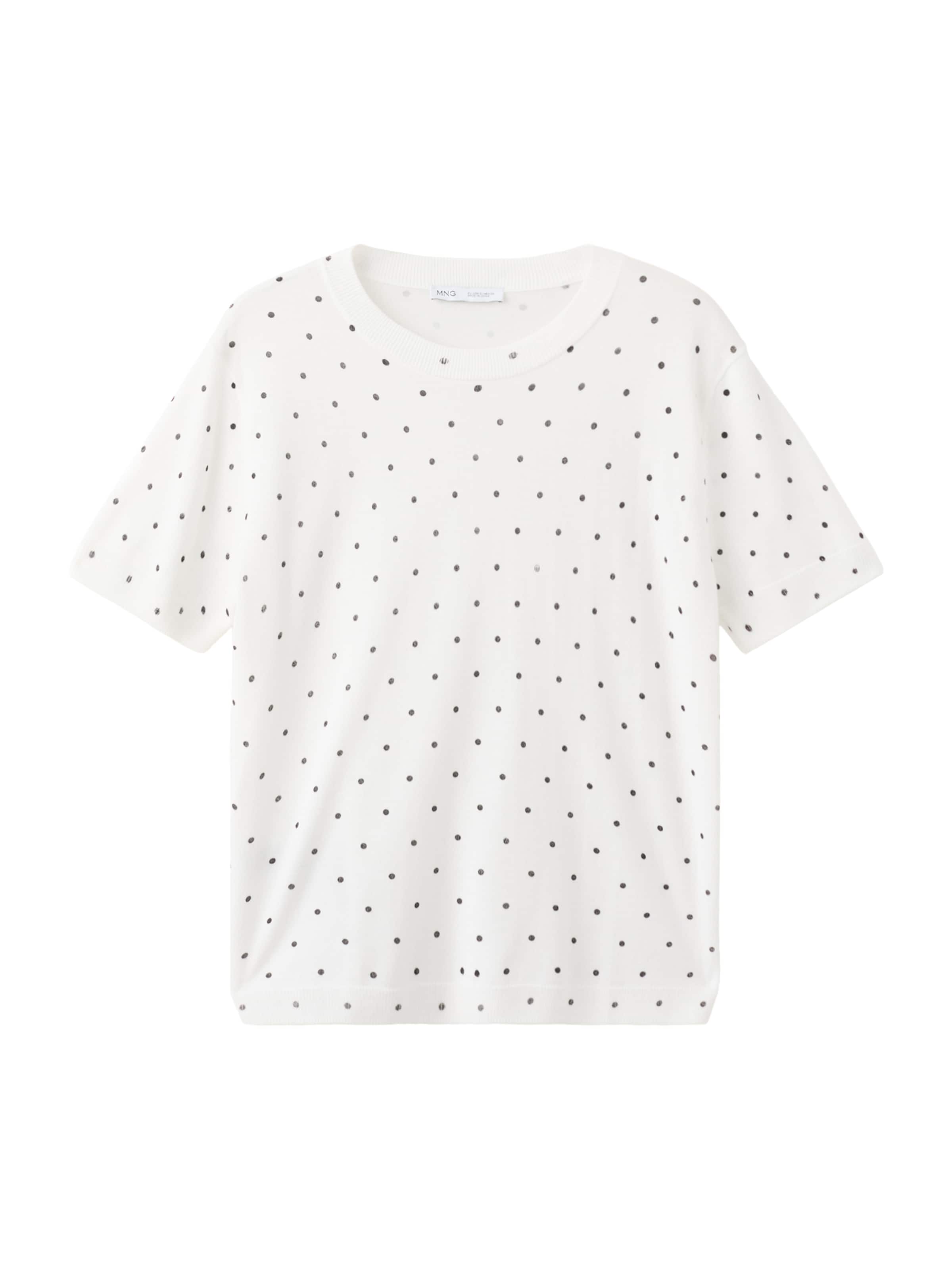 MANGO Пуловер 'SEVILLA' в бяло: отпред