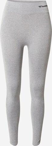 Skinny Pantaloni sportivi di Hummel in grigio: frontale