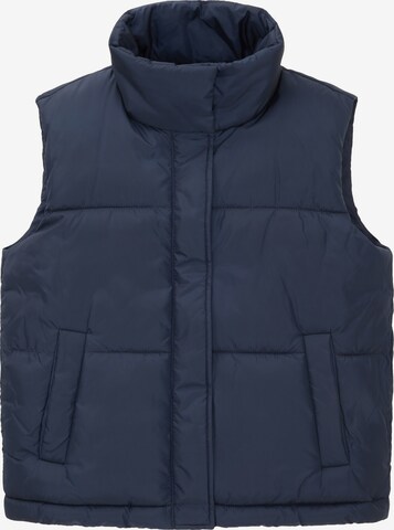 TOM TAILOR Bodywarmer in Blauw: voorkant