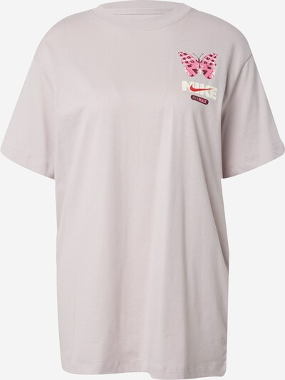 Nike Sportswear T-shirt en marron / violet / rose / blanc, Vue avec produit