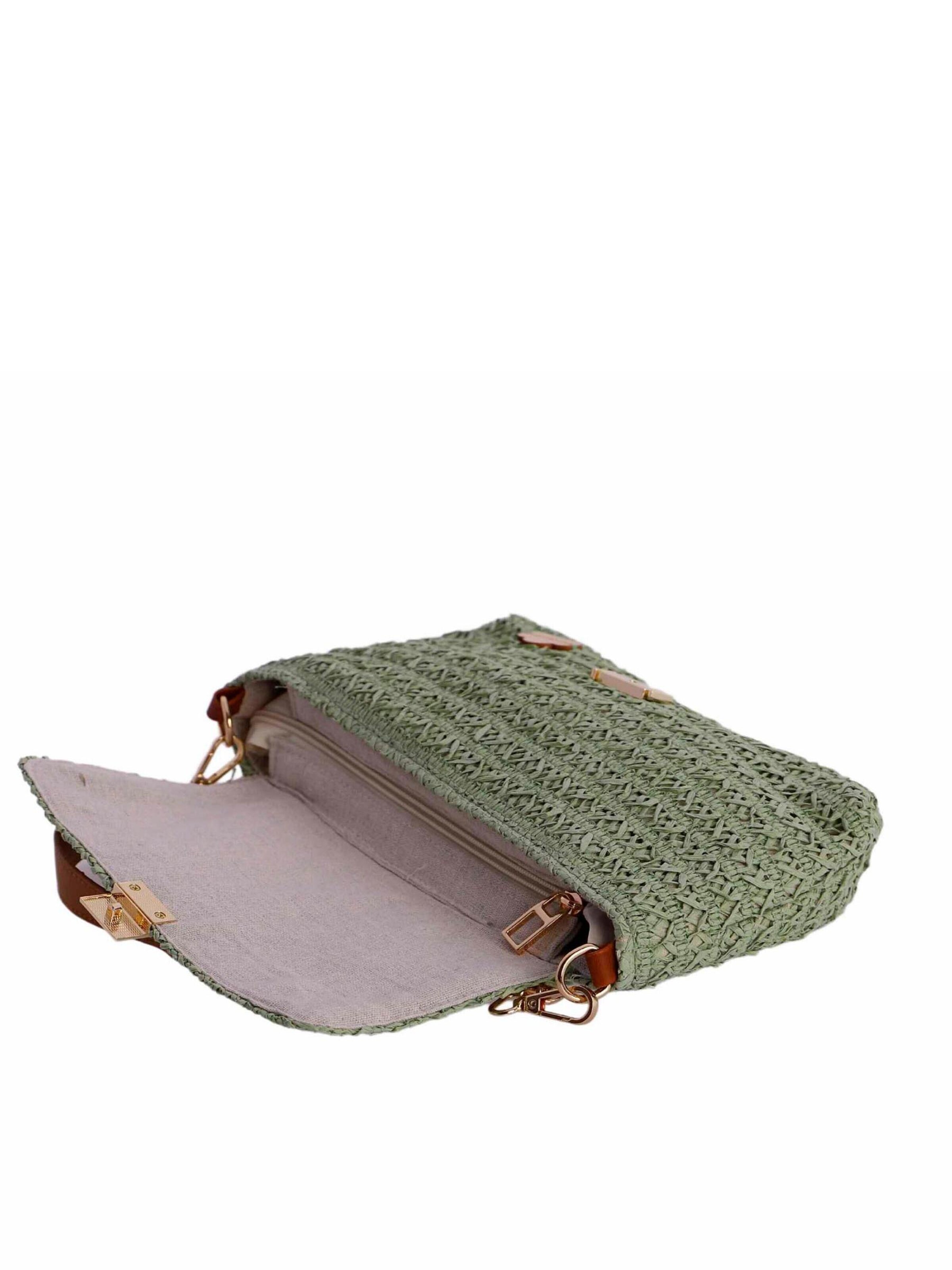 Don Algodon - Bolso de hombro 'Bolso bandolera para mujer Don Algodon Lydia de rafia' en verde