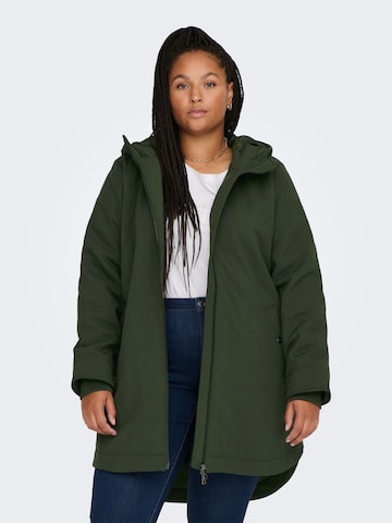 Veste mi-saison ONLY Carmakoma en vert : devant