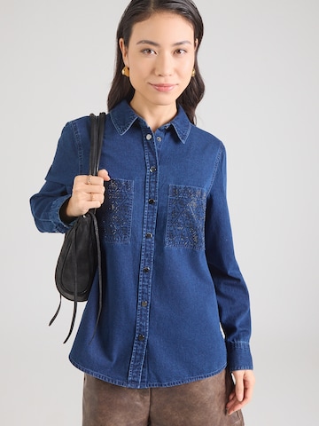 Camicia da donna 'MONIQUE' di GUESS in blu: frontale