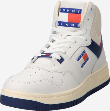 Tommy Jeans High-Top Sneakers in White: front