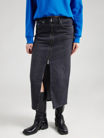 pilka KARL LAGERFELD JEANS Sijonas: priekis