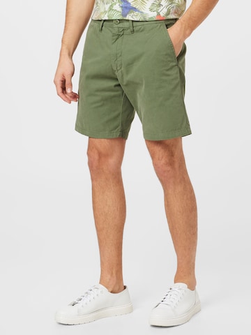 Carhartt WIP Normální Chino kalhoty 'John' – zelená: přední strana